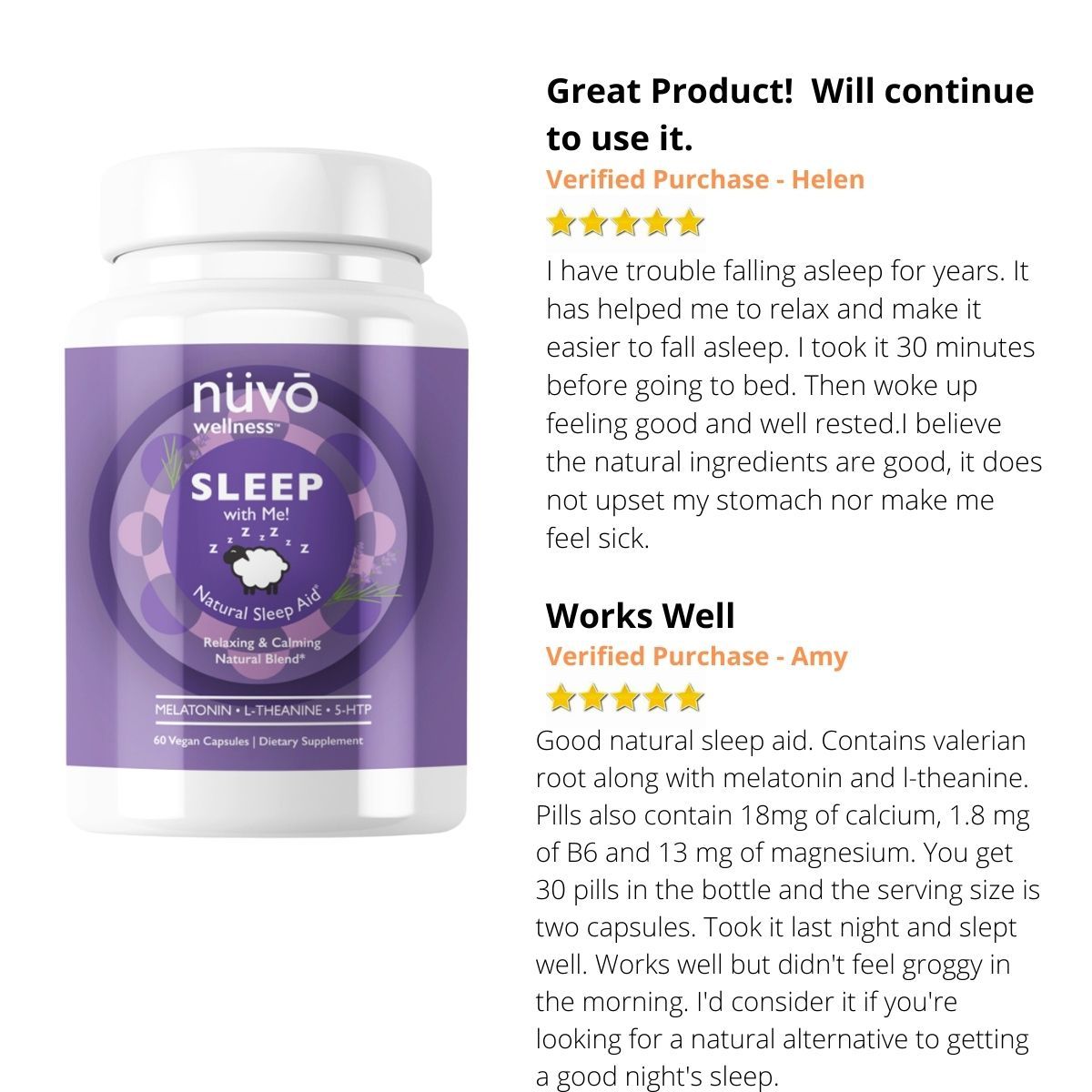 Natural Herbal Sleep Aid with Melatonin