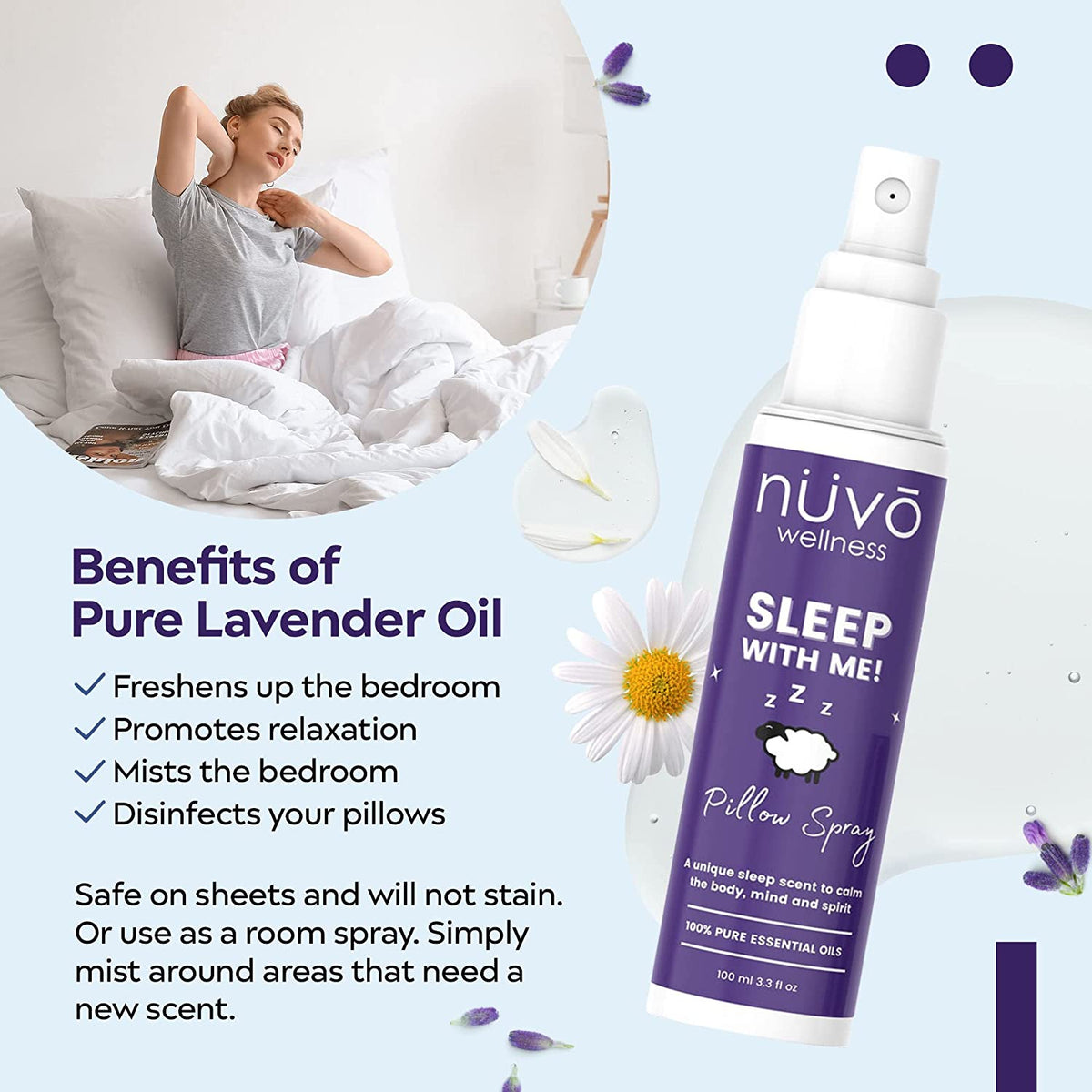 Lavender Pillow Sleep Spray – 2 Pack